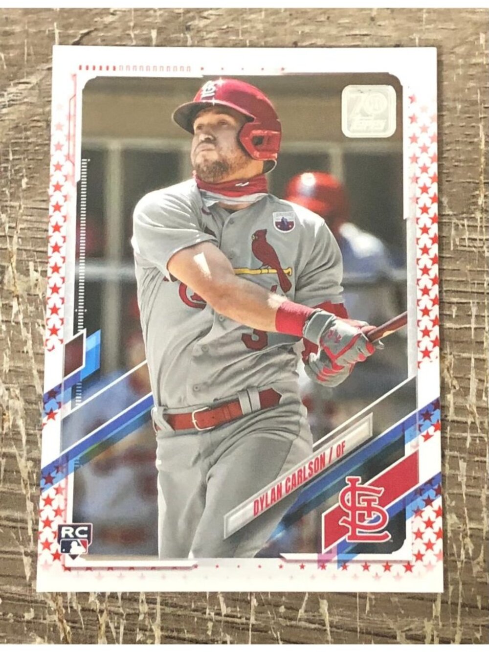 Topps 2021 Dylan Carlson RC #285 Independence Day 10/76 Cardinals